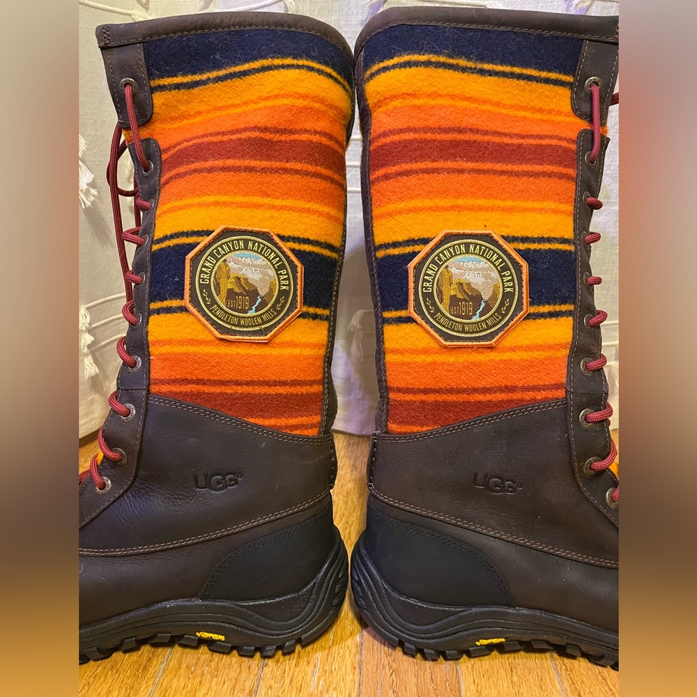 UGG Pendleton Ltd. Edition Adirondack Grand Canyon Boots, Tall 9, NWB Orig $350 - Picture 10 of 14